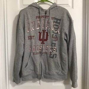 IU Zip Up Hoodie | M